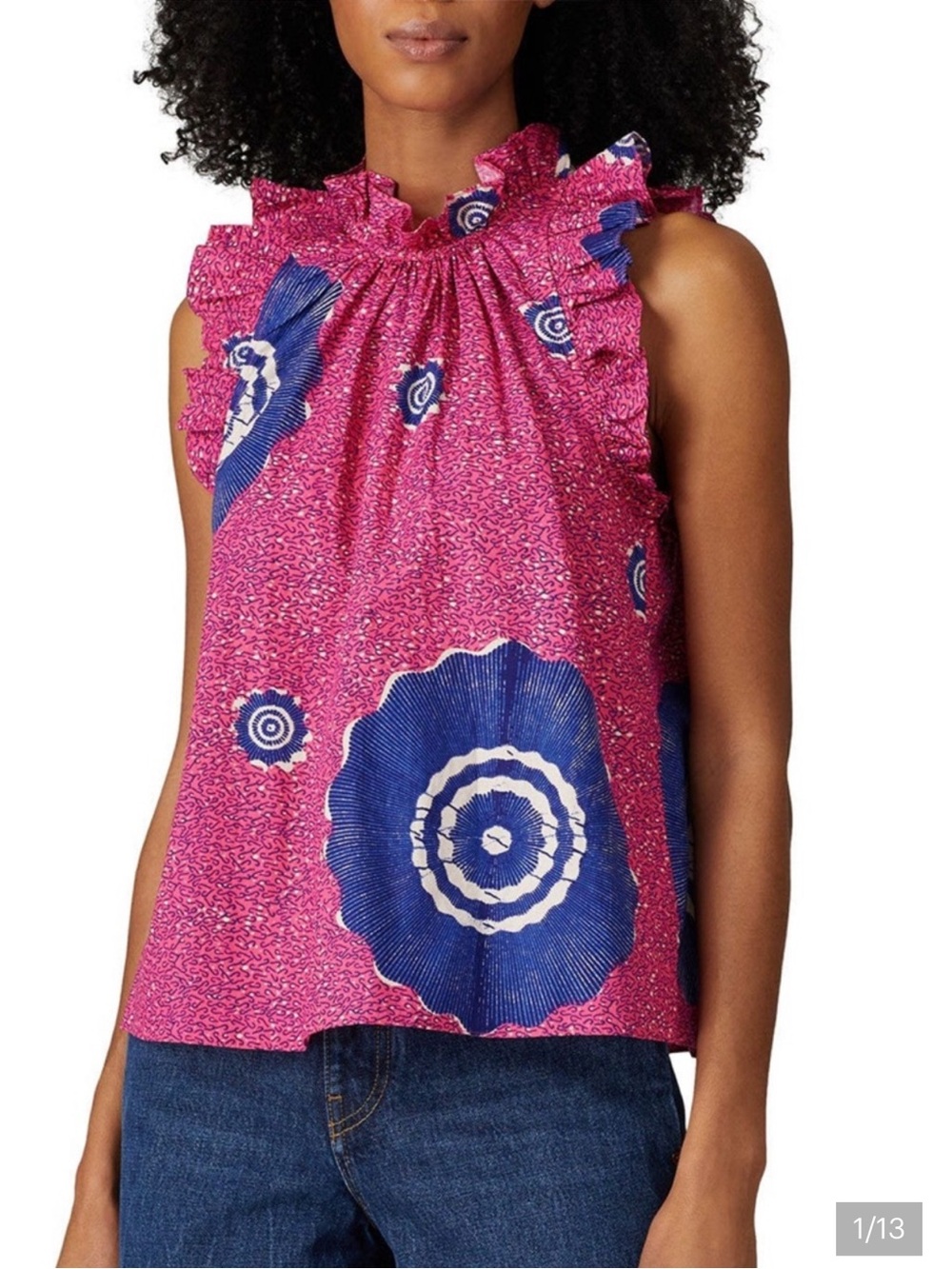 Ulla Johnson Fuchsia Tilda Top Size 2 - Picture 2 of 8